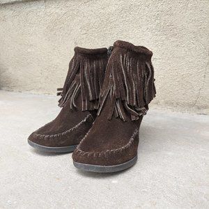 Minnetonka Moccasin Wedge Heels